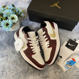 Giày Nike Air Jordan 1 Low Phối Màu đỏ trắng ( rep 1-1 ) – Thiết Kế Cá Tính, Dễ Phối Đồ